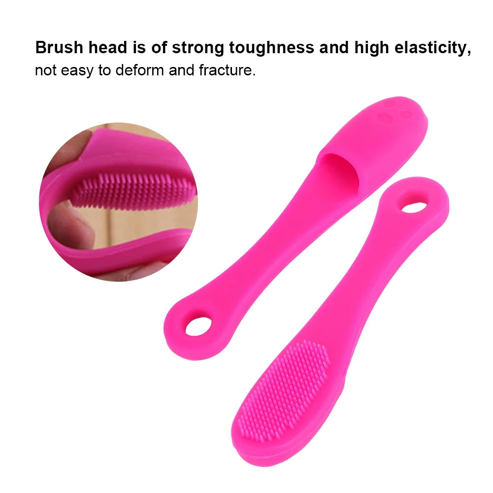 Mini Silicone Face Cleaner Black Head Remover Brush - Pack of 2