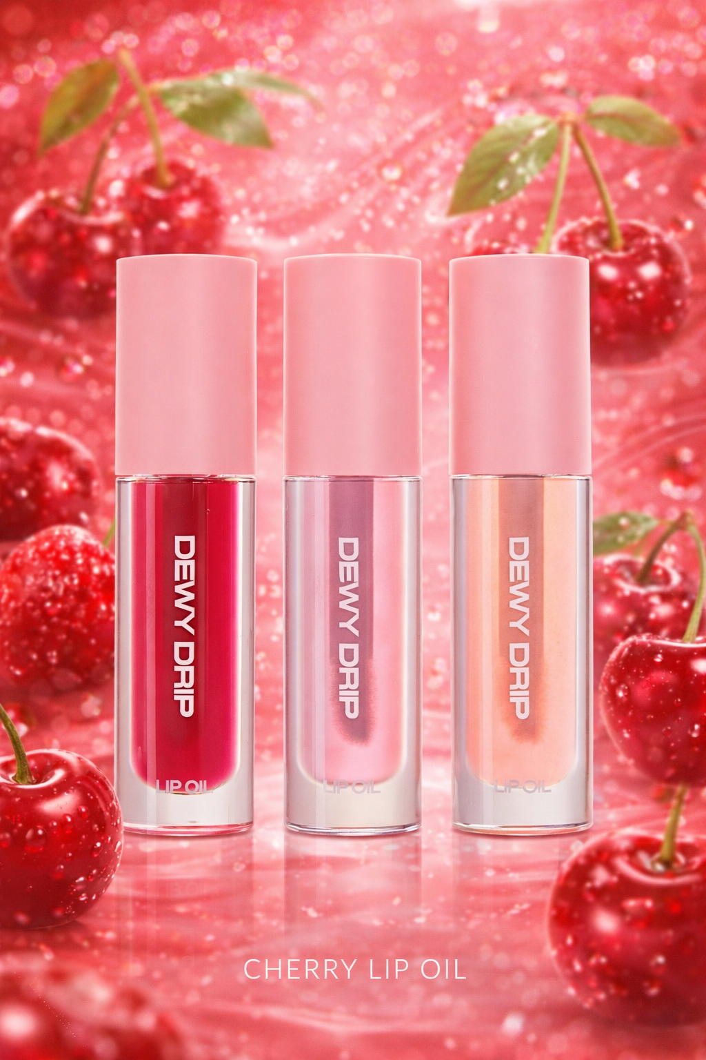Cherry Lip Oil Trio