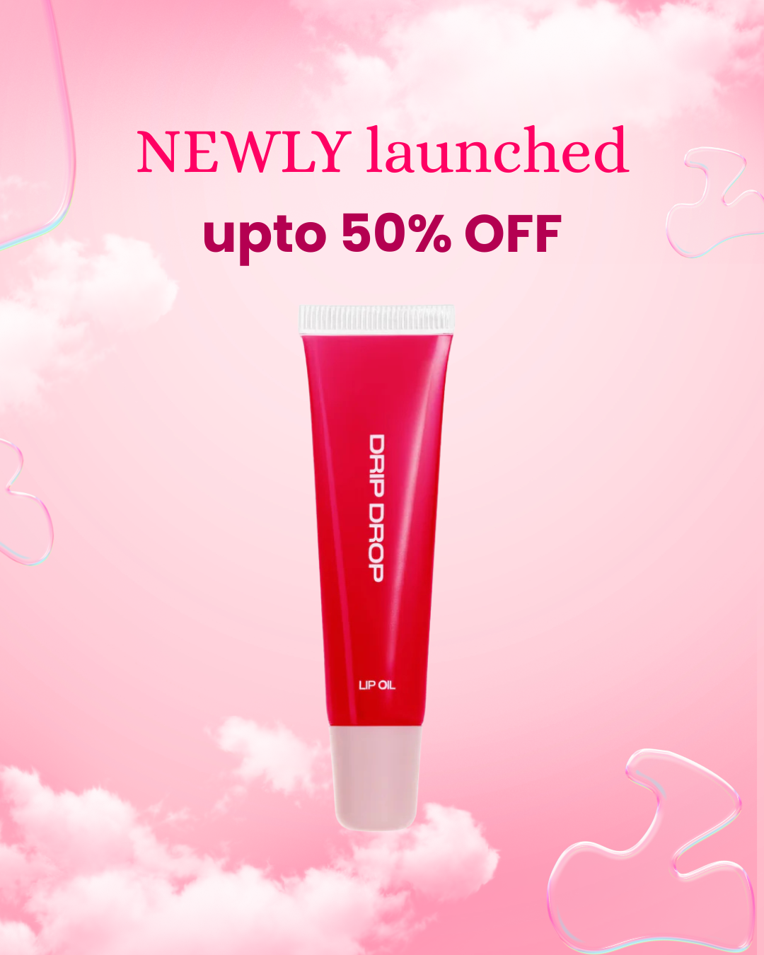 Strawberry Lip Oil Drip Drop